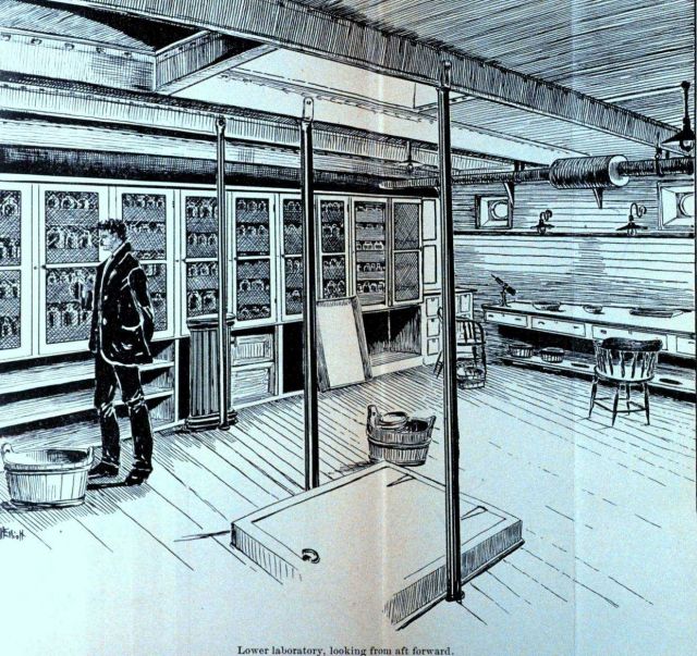 Lower laboratory, looking from aft forward Picture