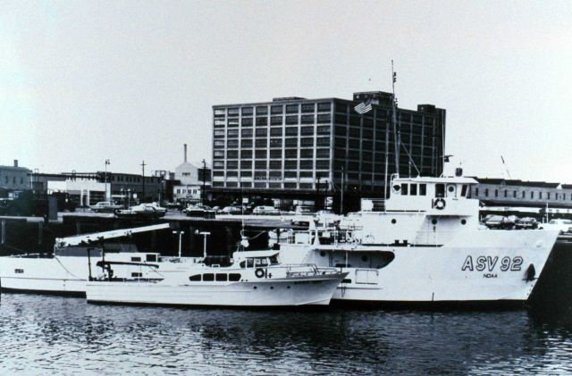 NOAA Ship FERREL with NOAA Launch 1255 Picture