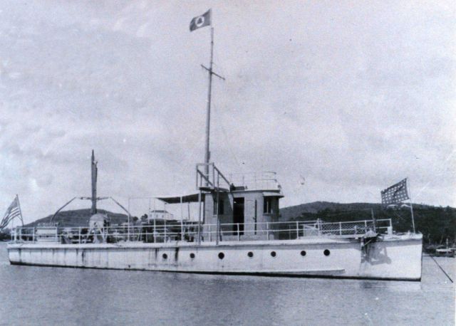 Coast and Geodetic Survey Launch MARINDIN outfitted for wiredrag work. Picture