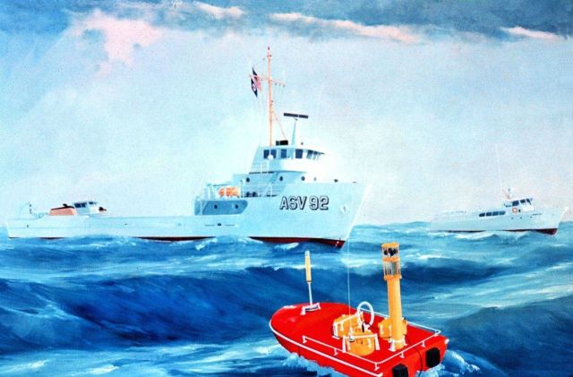 Artist's conception of the NOAA Ship FERREL. Picture