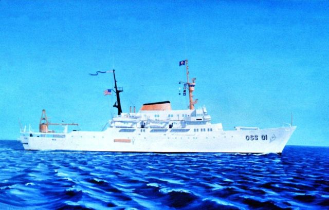 Artist's conception of the NOAA Ship OCEANOGRAPHER. Picture