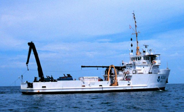 NOAA Ship FERREL in the Dry Tortugas area of Florida. Picture