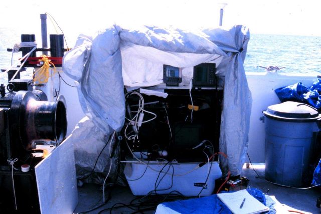 Operations on the NOAA Ship FERREL. Picture
