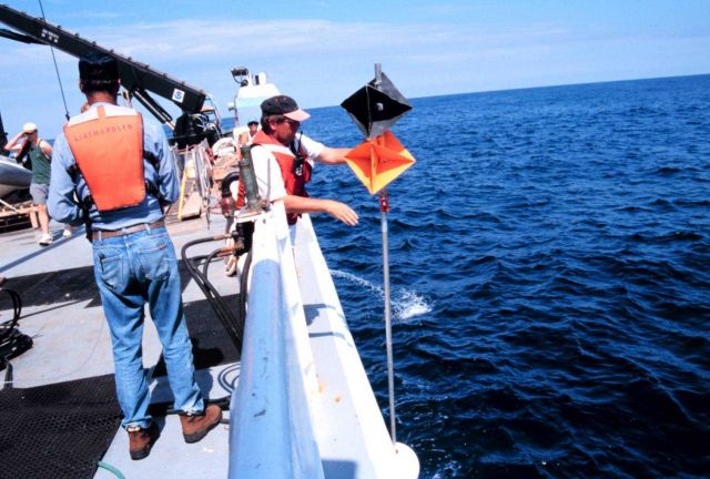 Operations on the NOAA Ship FERREL. Picture