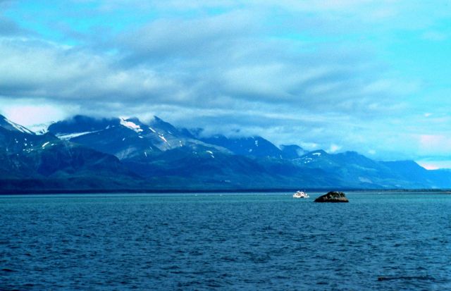 Launch and skiff from NOAA Ship FAIRWEATHER prior to tide gauge installation Picture