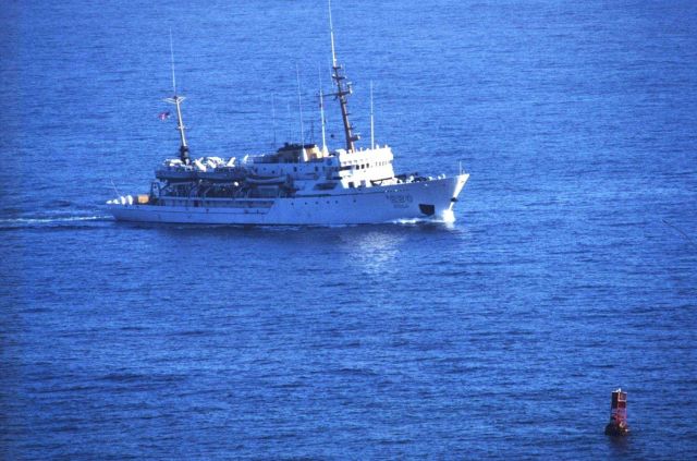 NOAA Ship FAIRWEATHER offshore California. Picture
