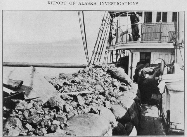 Deck load of coal on forward deck of U.S Picture