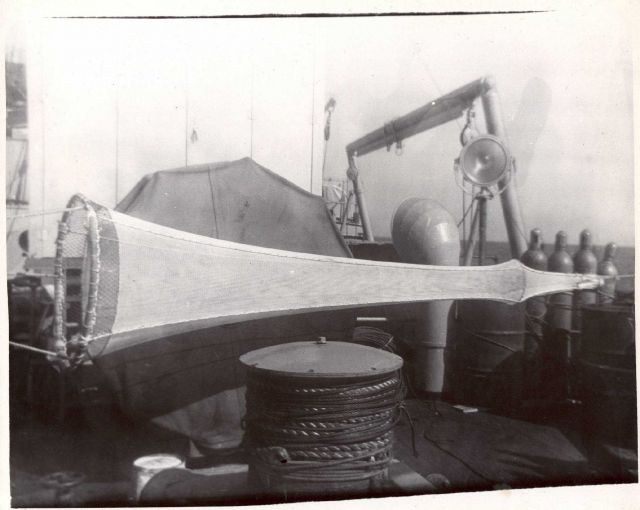 Plankton net on the stern of the Coast and Geodetic Survey Ship EXPLORER during transit from West Coast to East Coast. Picture