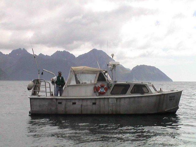 NOAA Ship Rainier hydro launch in Kuiukta Bay Picture