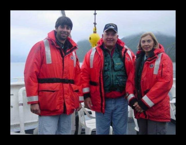 Teachers at sea/Power Squadron representative experience life on board the NOAA Ship RAINIER for a few weeks. Picture