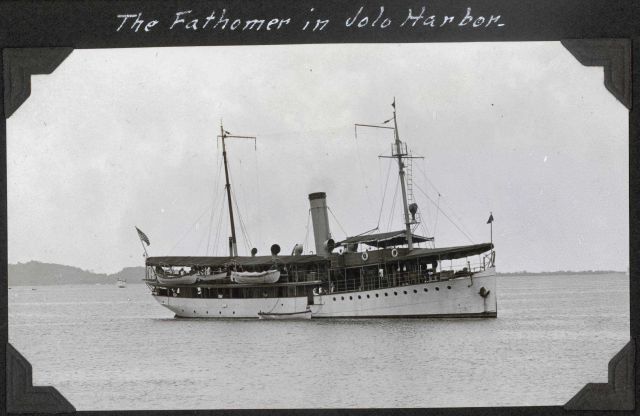 The FATHOMER in Jolo Harbor. Picture