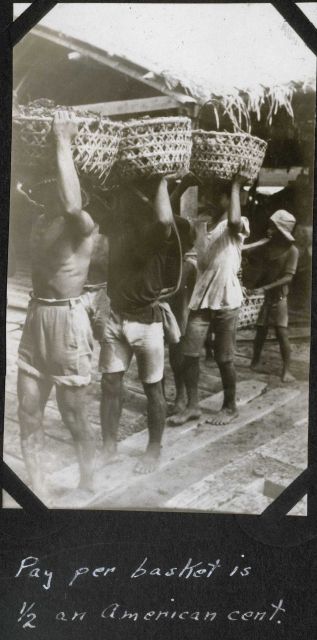 Coaling ship at Sandakan Picture