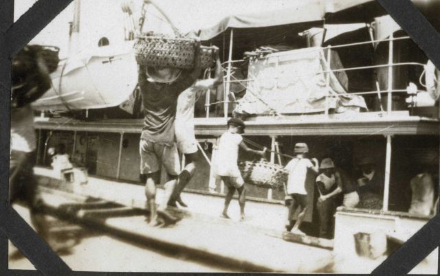 Coaling ship at Sandakan Picture