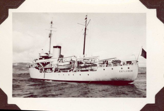 Port quarter of Coast and Geodetic Survey Ship EXPLORER. Picture