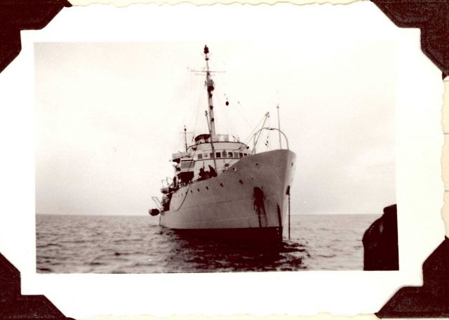 Starboard bow of Coast and Geodetic Survey Ship EXPLORER. Picture