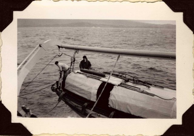 Securing launch off EXPLORER at end of survey day. Picture