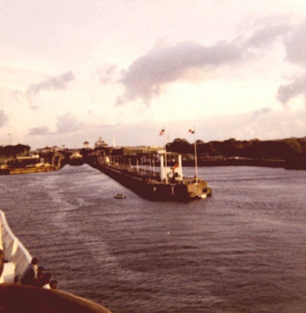 NOAA Ship DISCOVERER entering the Panama Canal Picture