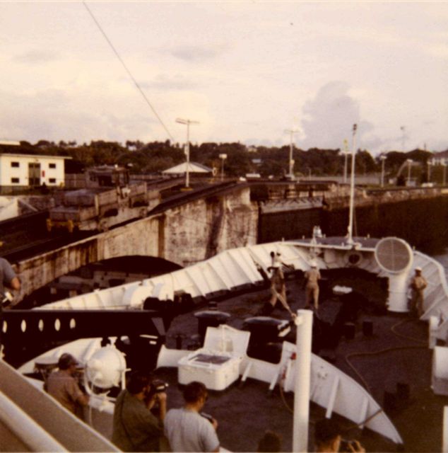 NOAA Ship DISCOVERER entering the Panama Canal Picture