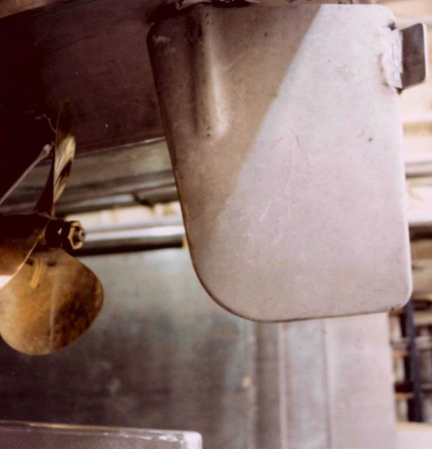 Rudder of Jensen aluminum launch Picture
