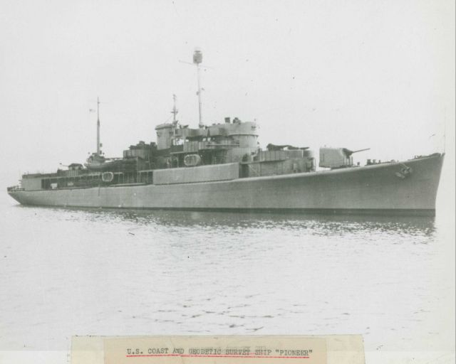 Coast and Geodetic Survey Ship PIONEER, formerly USS MOBJACK, prior to being converted for C&GS work. Picture