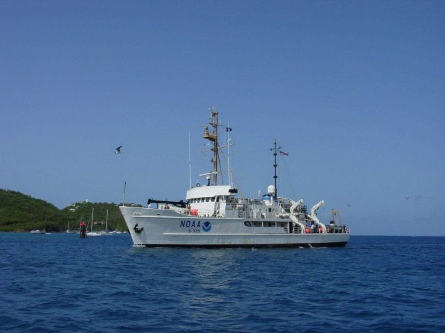 NOAA Ship WHITING at Charlotte Amalie. Picture