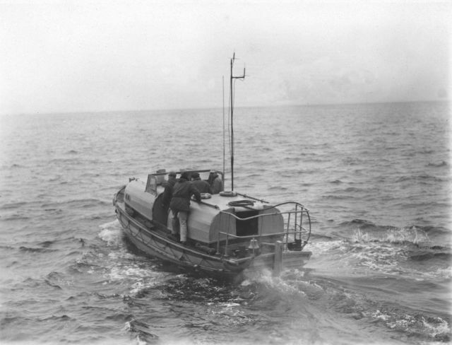 Survey launch departing Coast and Geodetic Survey Ship EXPLORER Picture