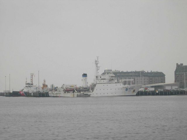 NOAA Ship THOMAS JEFFERSON tied up at the Coast Guard piers. Picture