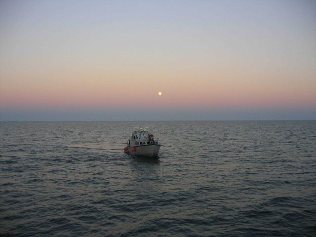 NOAA survey launch during Hurricane Katrina relief operations Picture