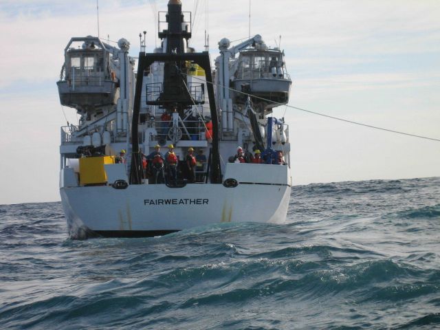 Tsunami warning buoy recovery Picture