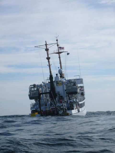 Tsunami warning buoy recovery Picture