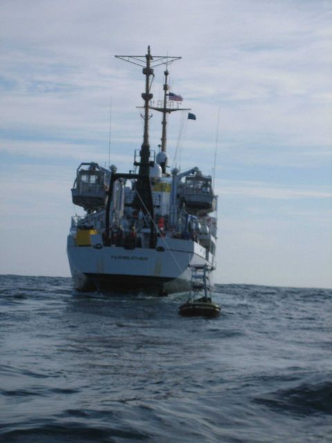 Tsunami warning buoy recovery Picture