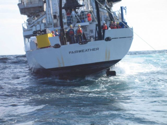 Tsunami warning buoy recovery Picture