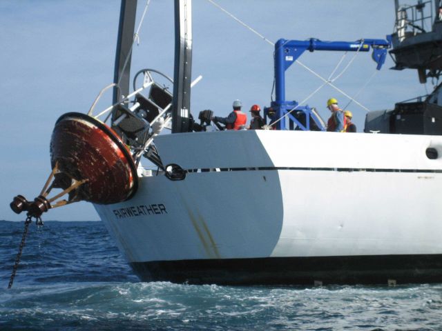 Tsunami warning buoy recovery Picture