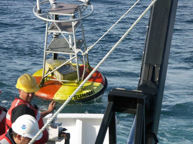 Tsunami warning buoy recovery Picture