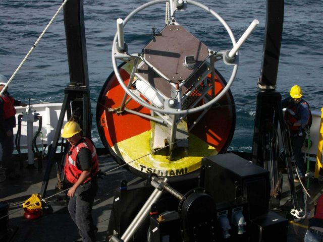 Tsunami warning buoy recovery Picture