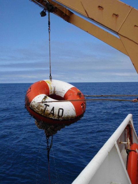 Recovering TAO buoy Picture