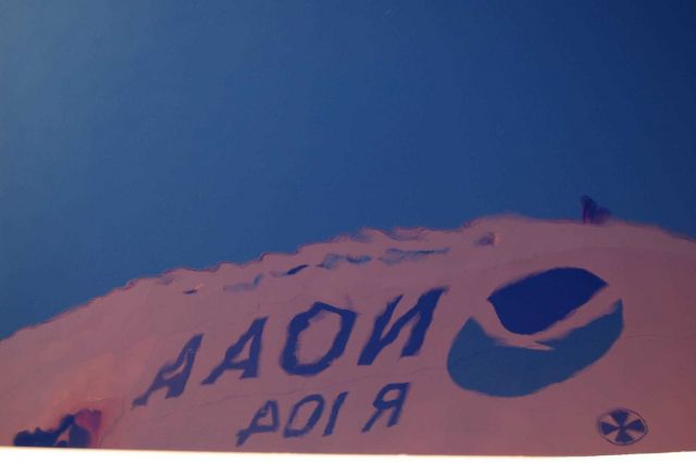 Reflection of bow of NOAA Ship RONALD H Picture
