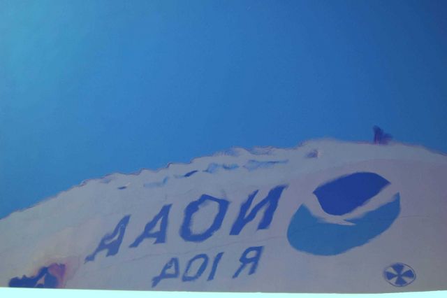 Reflection of bow of NOAA Ship RONALD H Picture