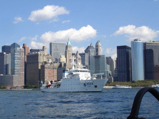 NOAA Ship THOMAS JEFFERSON off the Battery. Picture
