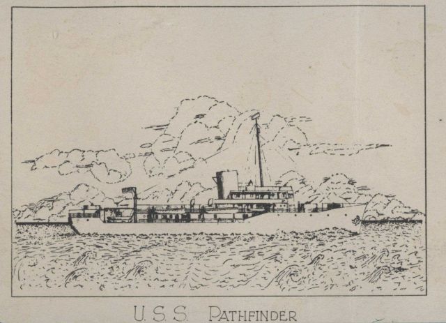USS PATHFINDER, aka Coast and Geodetic Survey Ship PATHFINDER, off Guadalcanal. Picture