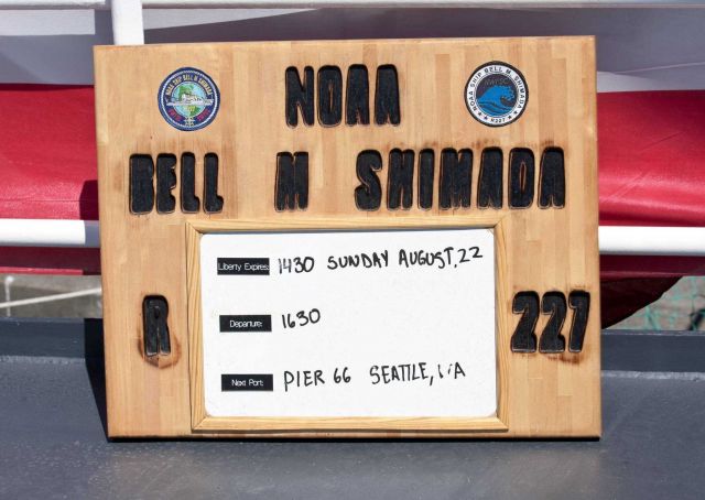 Sailing board of NOAA Ship BELL SHIMADA Picture