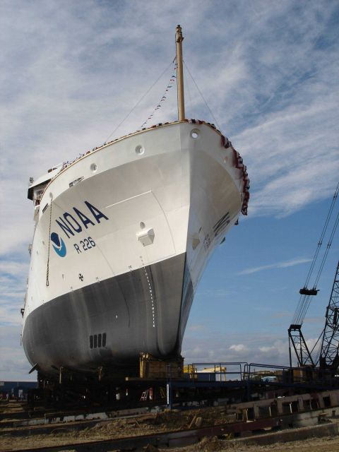 NOAA Ship PISCES just prior to launching Picture