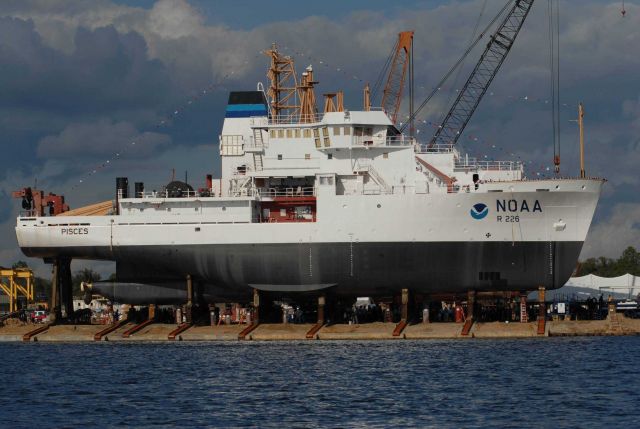 NOAA Ship PISCES just prior to launching Picture