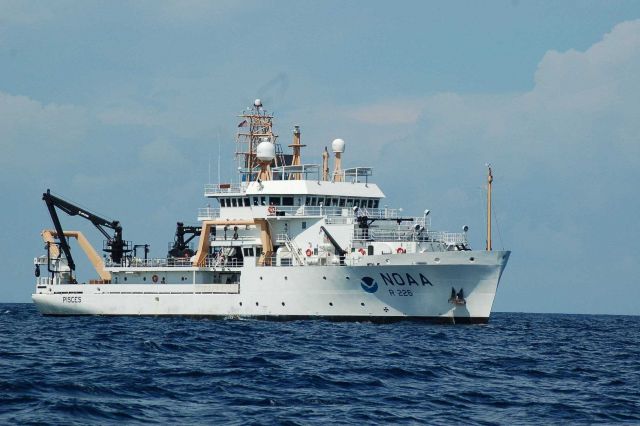 Starboard side of NOAA Ship PISCES Picture