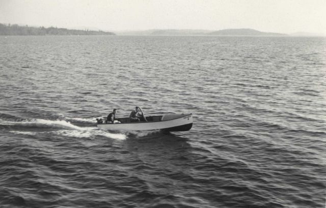 Possibly a USC&GS workboat with a new outboard motor Picture