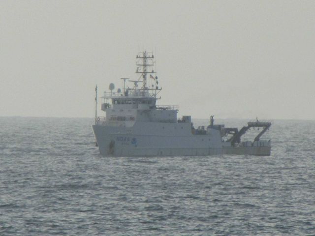 NOAA Ship NANCY FOSTER seen in a hazy afternoon in the Gulf of Mexico Picture