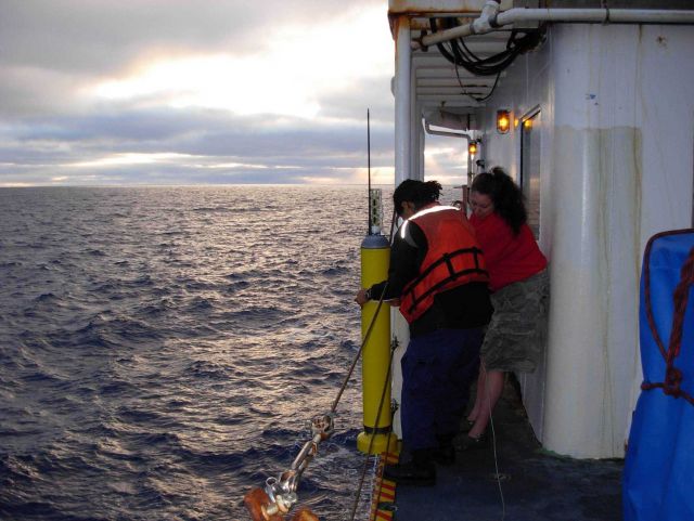 Working on the NOAA Ship KA'IMIMOANA (R333). Picture