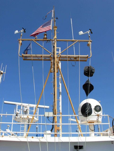 Working on the NOAA Ship KA'IMIMOANA (R333). Picture