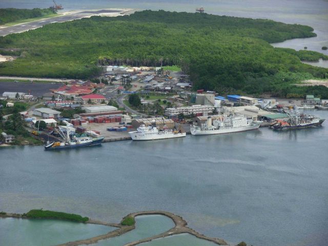 The NOAA Ship KA'IMIMOANA (R333) tied up at Pohnpei, Chuuk. Picture