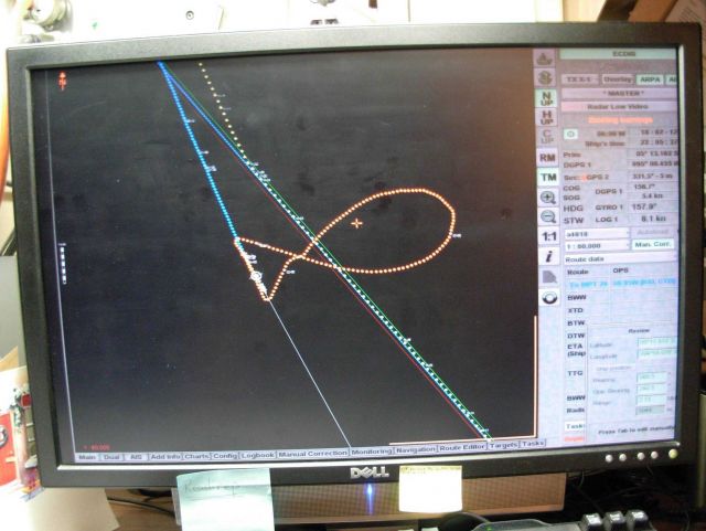Track of NOAA Ship KA'IMIMOANA during buoy operations Picture